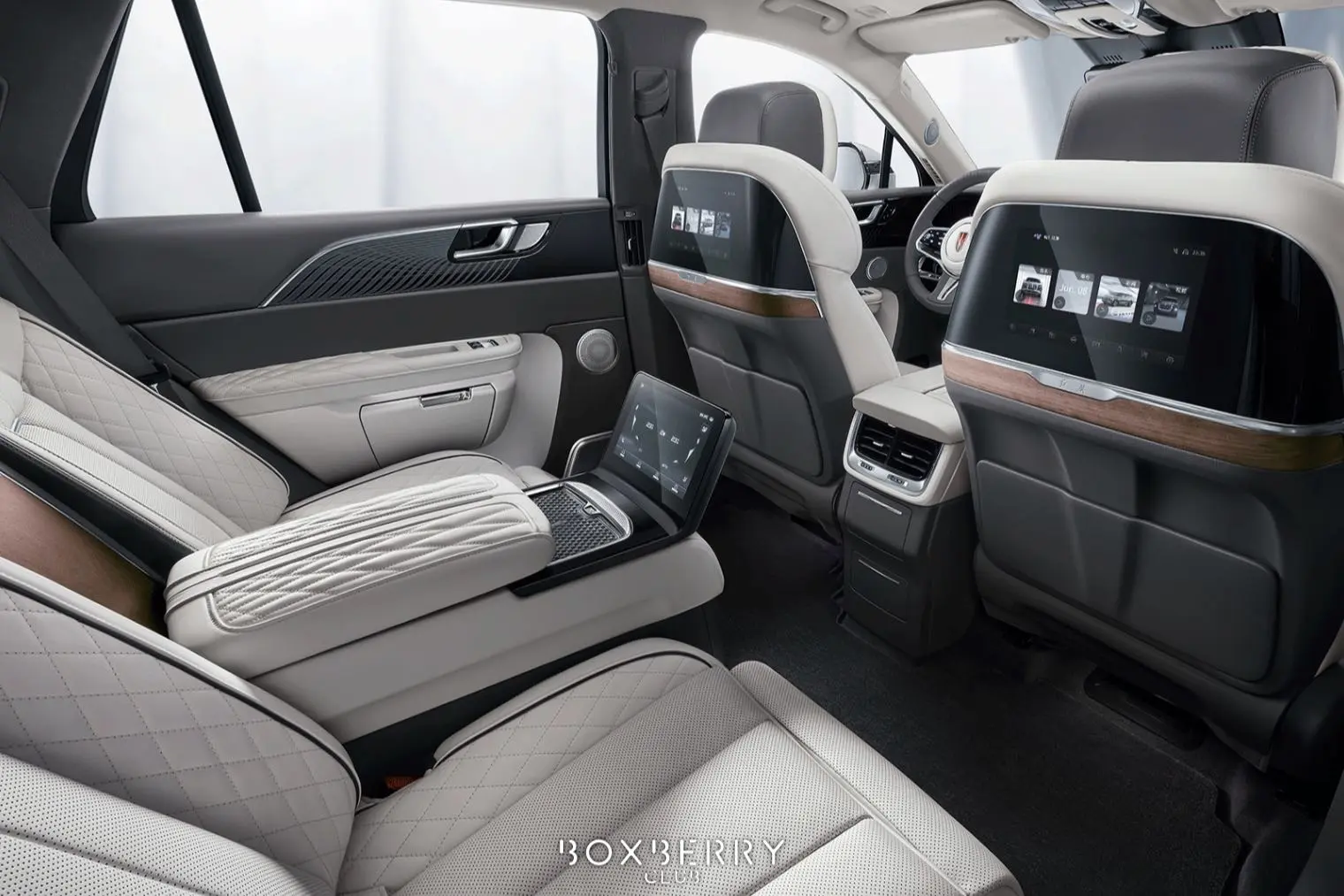 HONGQI E-HS9 | BOXBERRY САЛОН АВТОМОБИЛЯ СВЕРХУ