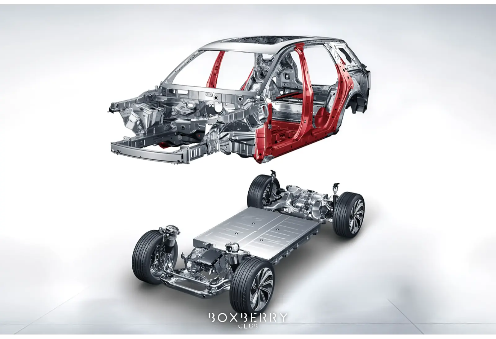 HONGQI E-HS9 | КУЗОВ АВТОМОБИЛЯ НА ШОССИ